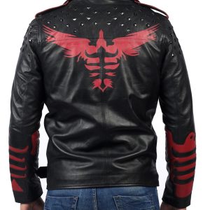 Blood Eagle Motorcycle Cow Leather Jacket