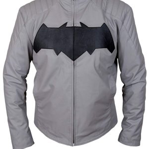 Batman Dawn Of Justice Grey Leather Jacket