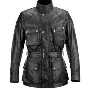 Men's Black Roadmaster Leather Jacket
