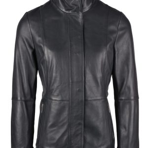 Mawbray Leather Jacket in Dark Sapphire