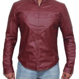 Superman Red Smallville Jacket Leather